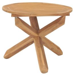 Garden table teak fine sanded teak hardwood with water-based finish