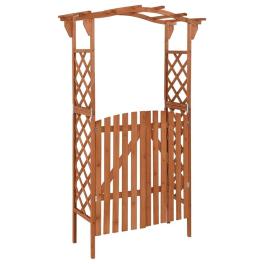 Pergola brown solid firwood, solid pine wood medium