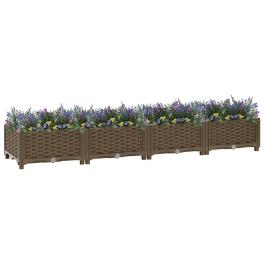 Raised bed brown polypropylene (pp) 63.0 x 15.7 x 9.1 in durable