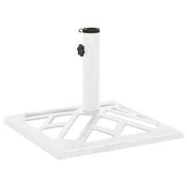 Umbrella base white cast iron standard decorative inlays