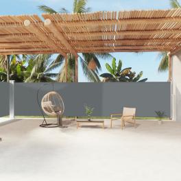 Side awning anthracite polyester with pu coating, steel, aluminum