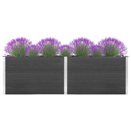 Garden raised bed grey wood plastic composite (wpc) large durable
