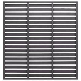 Fence panel wpc 70.9"x70.9" gray