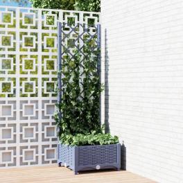Garden planter blue grey polypropylene large planters