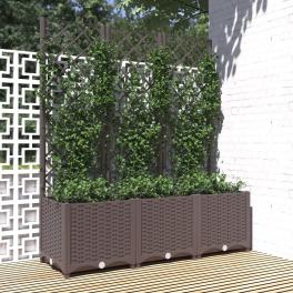 Garden planter brown polypropylene 47.2 x 15.7 x 53.5 in planters