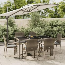 Garden dining set grey