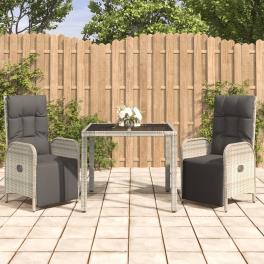 Garden dining set grey
