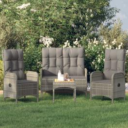 Garden dining set grey