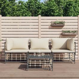 Garden lounge set gray