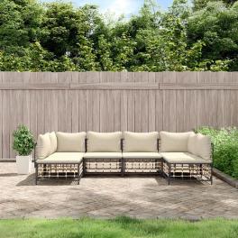 Garden lounge set anthracite, beige