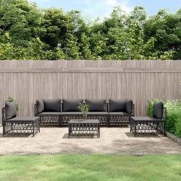 Garden lounge set anthracite, dark grey