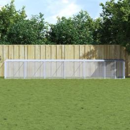 Chicken cage anthracite galvanized steel 237.4 x 38.6 x 35.4 in