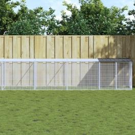 Chicken cage anthracite galvanized steel large durable