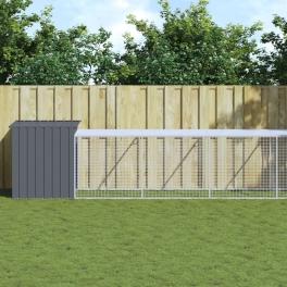 Chicken cage anthracite galvanized steel large durable