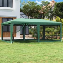 Party tent green hdpe (high-density polyethylene) with coating