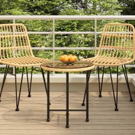 Dining table transparent, black