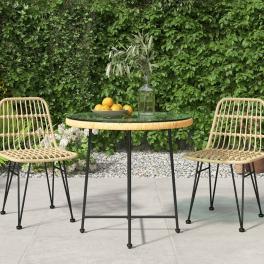 Dining table black, transparent