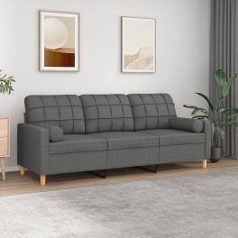 3-seater sofa dark gray