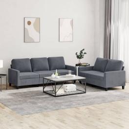 Sofa set dark grey