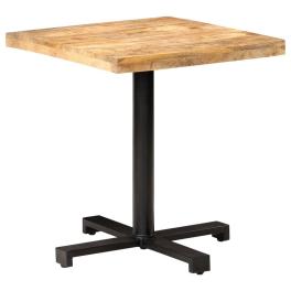 Bistro table natural wood with black mango wood, iron