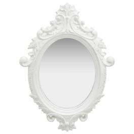Wall mirror white polyurethane, glass, engineered wood medium