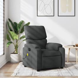 Massage recliner chair dark grey