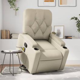 Stand up massage recliner chair cream