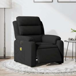 Electric massage recliner chair black velvet