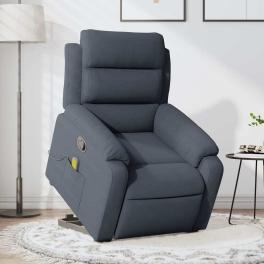 Stand up massage recliner chair dark gray