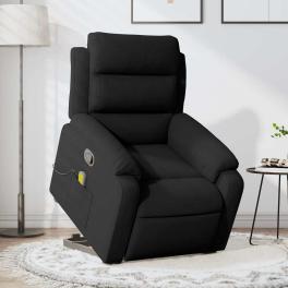 Stand up massage recliner chair black velvet
