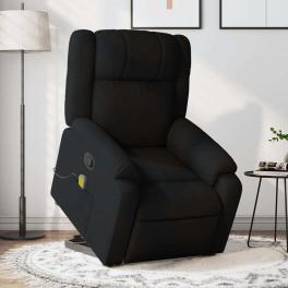 Stand up massage recliner chair black