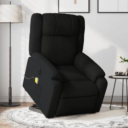 Electric stand up massage recliner chair black