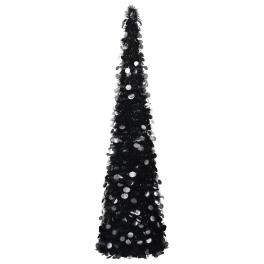 Pop-up christmas tree black pet 5.9 ft collapsible