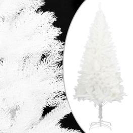 Christmas tree white pe (polyethylene), steel 59 in collapsible