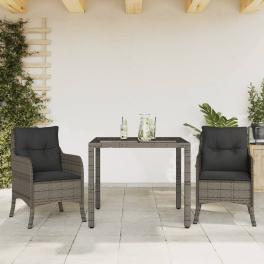 Garden dining set grey