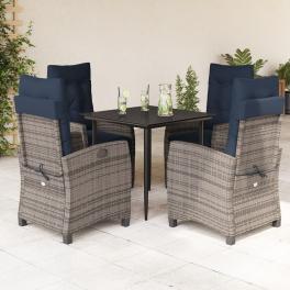 Garden dining set grey