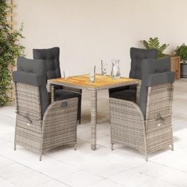Garden dining set grey