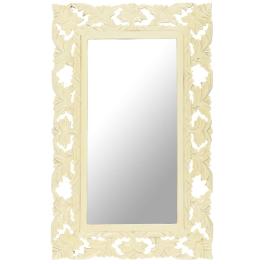 Mirror white solid mango wood medium decorative inlays mirror