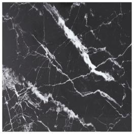 Table top black with white marble design tempered glass