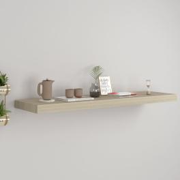 Wall shelf oak honeycomb mdf, metal standard wall mounting