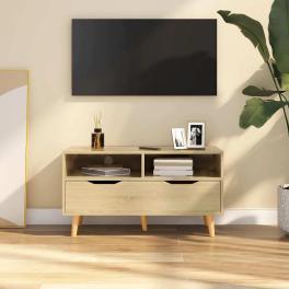 Tv cabinet sonoma oak engineered wood medium tv cabinet