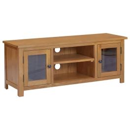 Tv cabinet brown solid oak wood medium tv cabinet rectangular