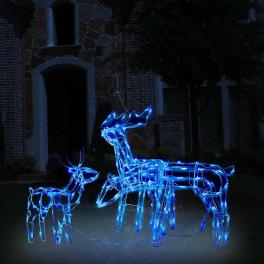 Christmas light display blue pvc large christmas light display