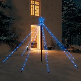Led christmas tree blue plastic extra tall led christmas tree