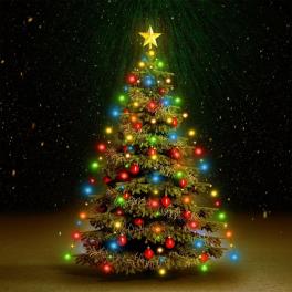Tree light colorful pvc medium christmas tree lights