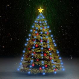 Tree light blue pvc fits trees up to 82.7 in fairy lights other