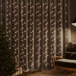 Curtain fairy light warm white plastic large curtain fairy light