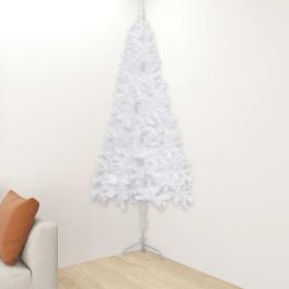 Artificial christmas tree white pvc, steel 82.7 in tall