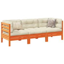 Garden sofa set wax brown, cream