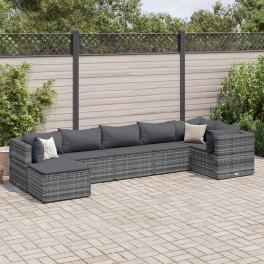 Patio lounge set gray, anthracite